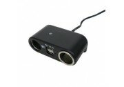 2-weg aanstekerdoos + USB lader