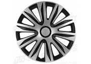 Wieldoppen set NARDO 14 inch zilver/zwart
