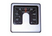 Thermometer voor binnen in de auto, Alu look